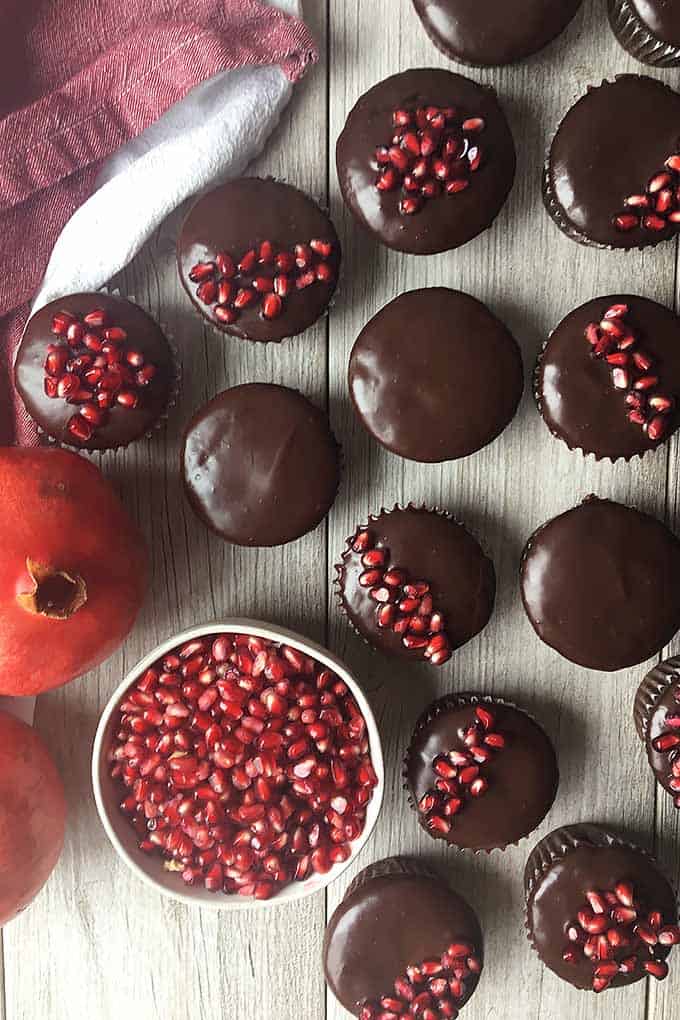  Pomegranate Chocolate Cupcakes with Ganache Frosting from Foodal