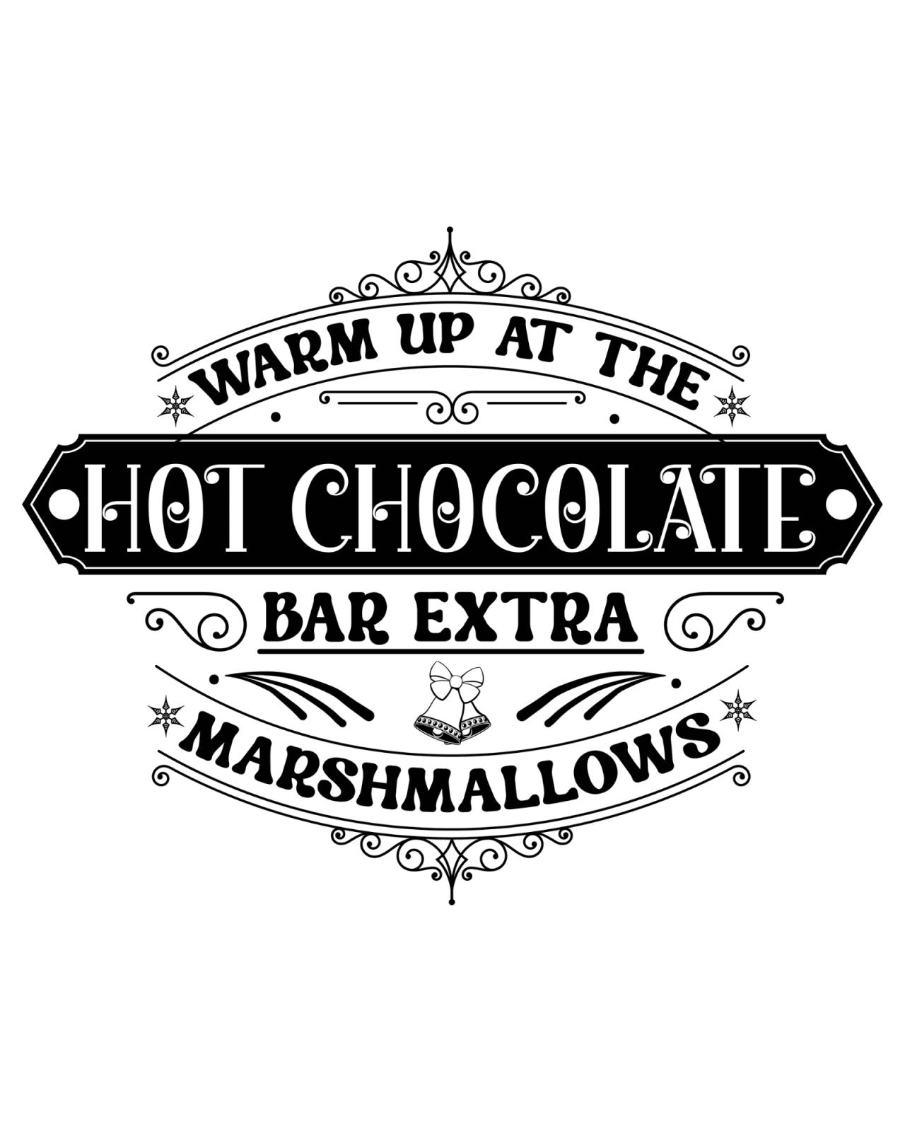 How To Set Up The Perfect Hot Chocolate Bar + Free Printable